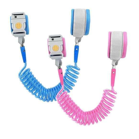 2Pack Toddler Leash, Anti Lost Wrist Link Safety with Magnetic Induction Lock